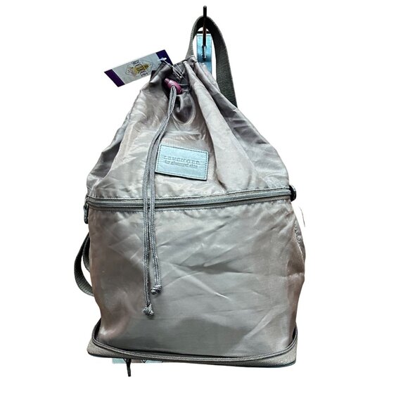 Levenger Glenroyal Chic Brown Nylon Packable Backpack Lightweight Compact Travel - Picture 12 of 12